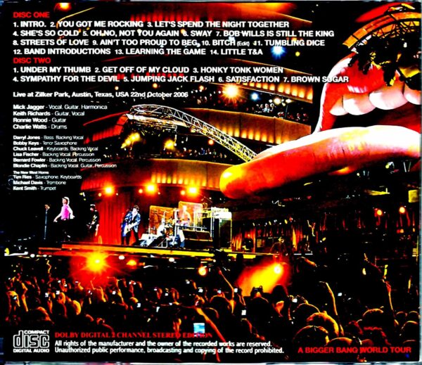 Rolling Stones/Texas.USA 2006 Dolby Digital Stereo Edition - Image 2