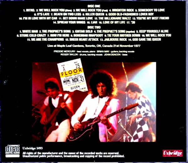 Queen/Canada 11.21.1977 - Image 2