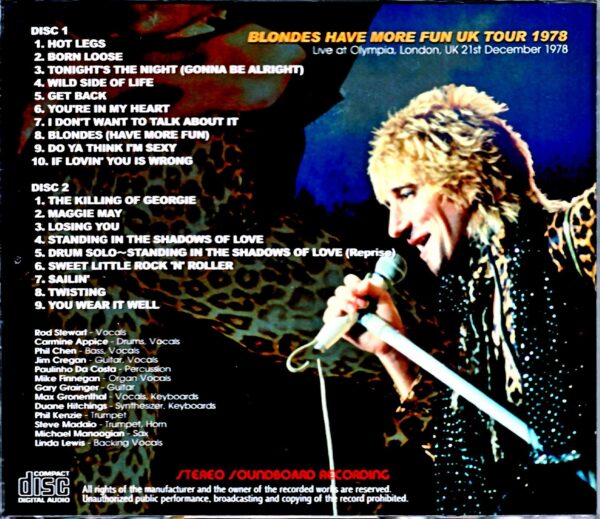 Rod Stewart/London,UK 12.21.1978 - Image 2