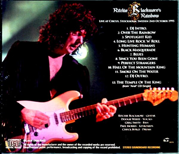 Ritchie Blackmore's Rainbow/Sweden 1995 FM Master Upgrade - Image 2
