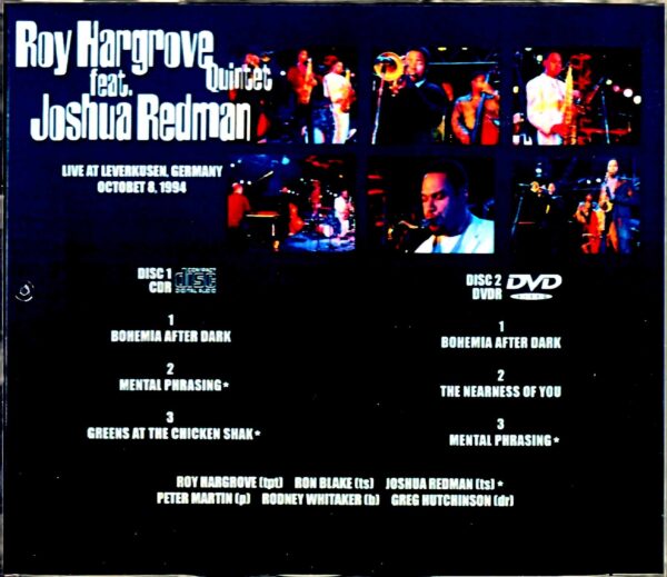 Roy Hargrove Quintet Joshua Redman/Germany 1994 S & V - Image 2