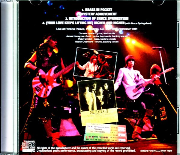 Pretenders/CA,USA 9.5.1981 Mike Millard Master Tapes - Image 2