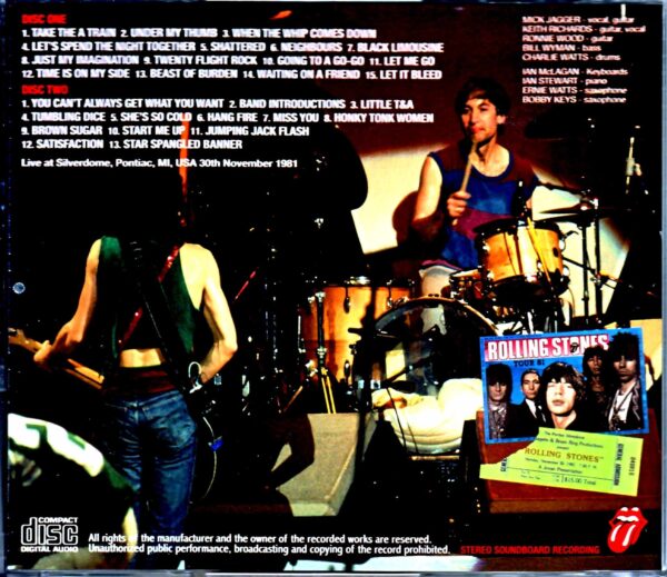 Rolling Stones/MI,USA 1981 Upgrade - Image 2