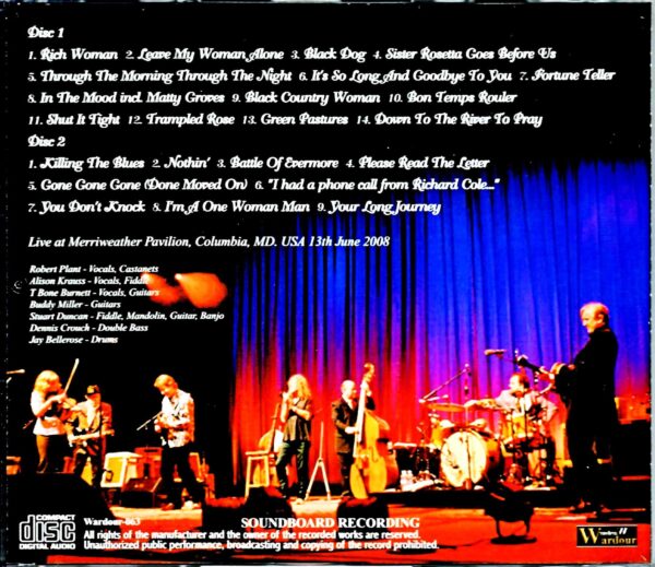 Robert Plant,Alison Krauss/MD,USA 2008 Complete - Image 2