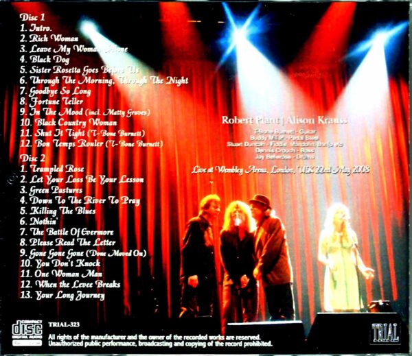 Robert Plant,Alison Krauss/London,UK 5.22.2008 Complete - Image 2