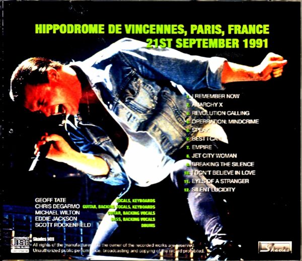 Queensryche/France 1991 - Image 2