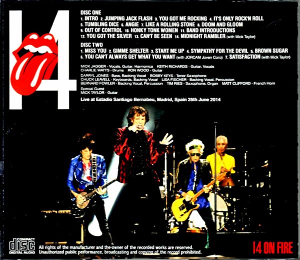 Rolling Stones/Spain 2014 New Master - Image 2