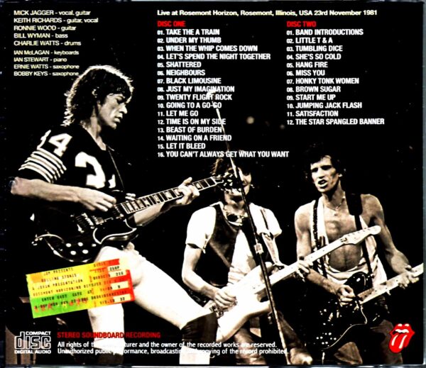 Rolling Stones/IL,USA 11.23.1981 Remastered - Image 2