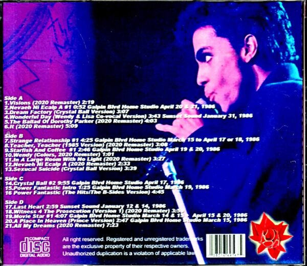 Prince & the Revolution/Dream Factory 6.3.1986 Configuration - Image 2