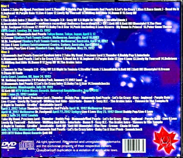 Prince & the New Power Generation/Diamonds and Pearls Tour S & V Compilation - Image 2