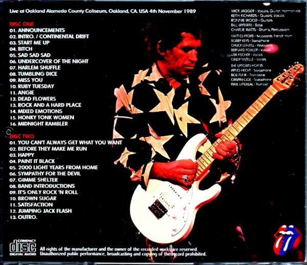 Rolling Stones/CA,USA 11.4.1989 - Image 2