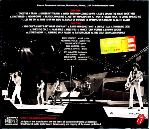 Rolling Stones Rolling Stones/IL,USA 11.24.1981 Remastered - Image 2