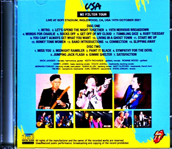 Rolling Stones/CA,USA 10.14.2021 another Ver. - Image 2