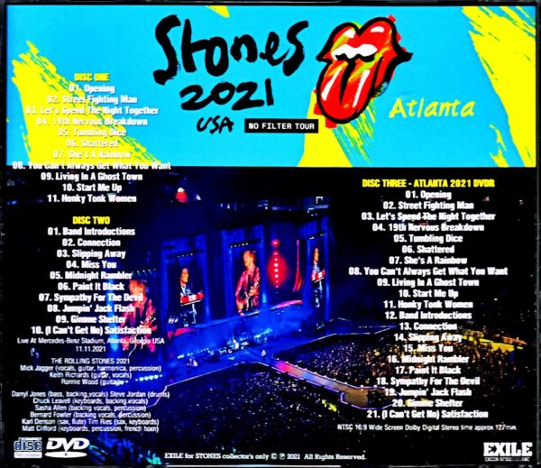Rolling Stones/GA,USA 2021 S & V - Image 2