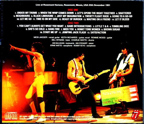Rolling Stones/IL,USA 11.25.1981 Remastered - Image 2