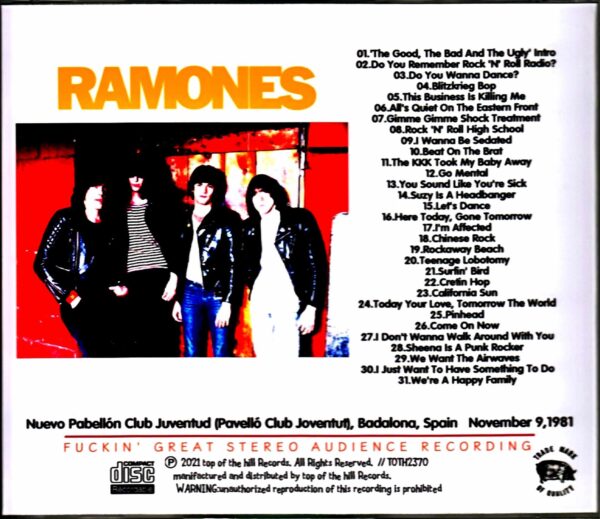 Ramones/Spain 1981 Complete - Image 2
