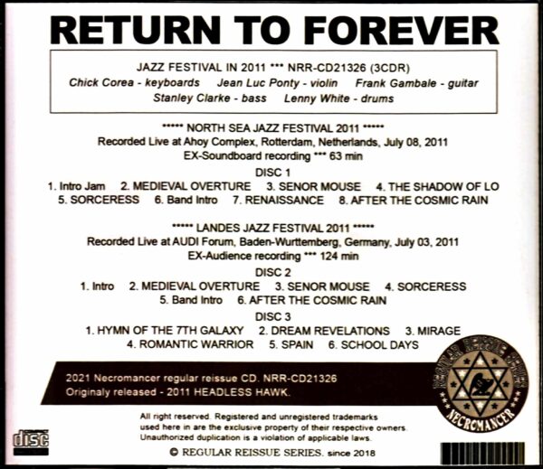 Return to Forever/Netherlands 2011 & more - Image 2