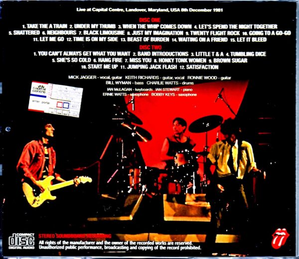 Rolling Stones/MD,USA 12.8.1981 Upgrade - Image 2