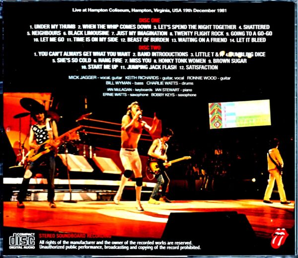 Rolling Stones/VA,USA 12.19.1981 Remastered - Image 2