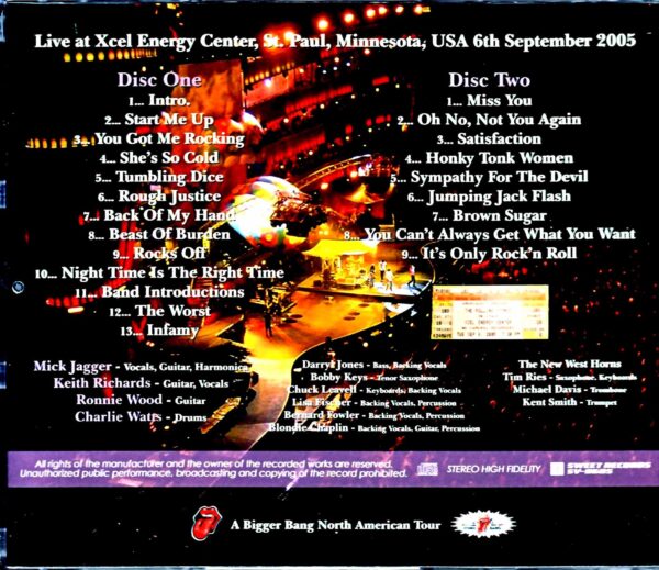Rolling Stones/MN,USA 2005 Upgrade - Image 2