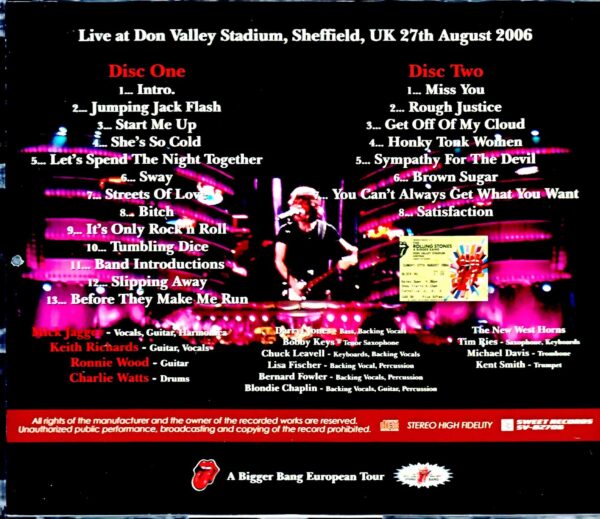 Rolling Stones/England,UK 2006 Upgrade - Image 2