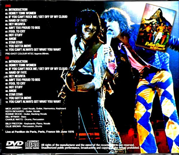 Rolling Stones/France 6.5.1976 S & V - Image 2