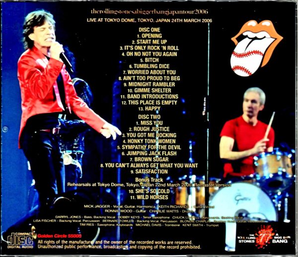 Rolling Stones/Tokyo,Japan 3.24.2006 DAT Master - Image 2
