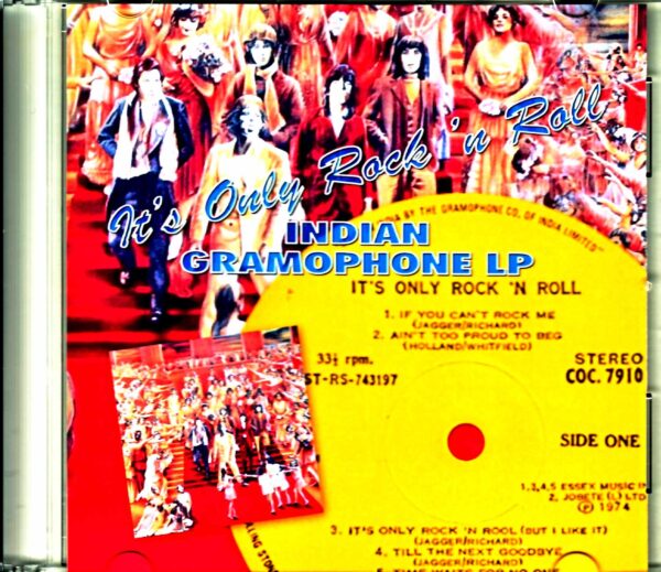 Rolling Stones/It's Only Rock 'N Roll Original Indian Gramophone LP Matrix