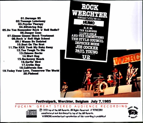 Ramones/Belgium 1985 - Image 2