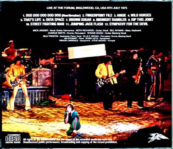 Rolling Stones/CA,USA 7.9.1975 New Source - Image 2
