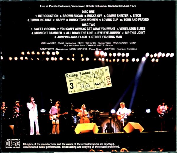 Rolling Stones/Canada 6.3.1972 Upgrade - Image 2