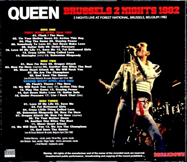 Queen / Belgium 1982 2Days Complete - Image 2