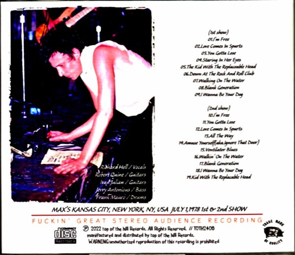 Richard Hell + the Voidoids Richard Hell/NY,USA 1978 2 Shows Complete - Image 2