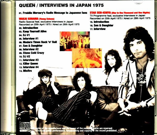 Queen / Interview Special 1975 Radio & TV Program 1975 - Image 2