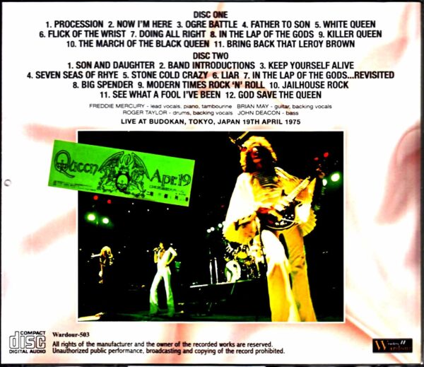 Queen / Tokyo, Japan 4.19.1975 - Image 2