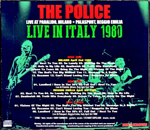 Police/Italy 1980 2Days Complete - Image 2