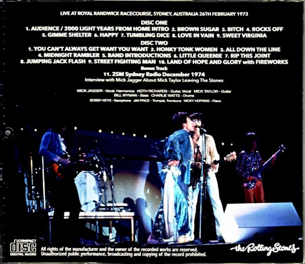 Rolling Stones/Sydney, Australia 1973 Upgrade & more - Image 2