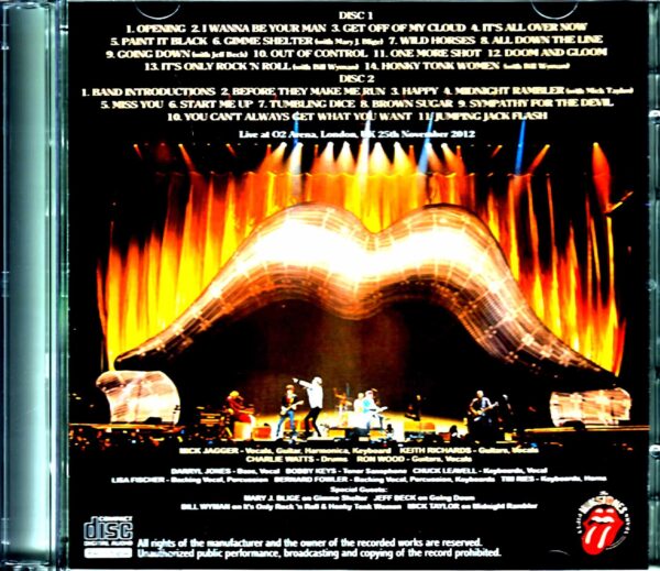 Rolling Stones/London,UK 11.25.2012 Complete - Image 2