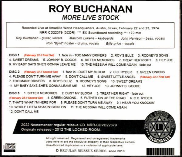 Roy Buchanan/TX,USA 1974 2Shows - Image 2