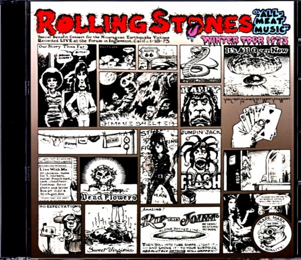 Rolling Stones/Concert for the victims of the Nicaragua earthquake, CA, USA 1973