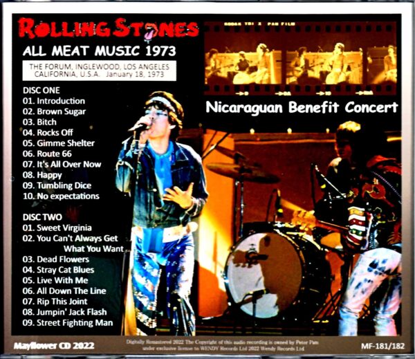 Rolling Stones/Concert for the victims of the Nicaragua earthquake, CA, USA 1973 - Image 2