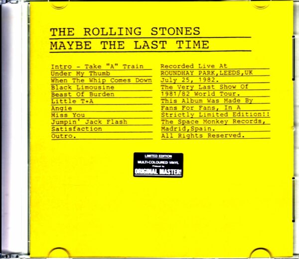 Rolling Stones Maybe the Last Time England, UK 1982 - Image 2