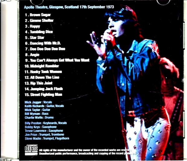 Rolling Stones/Scotland,UK 9.17.1973 - Image 2