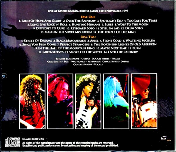 Ritchie Blackmore's Rainbow/Kyoto,Japan 1995 DAT Master - Image 2