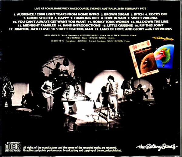 Rolling Stones/Sydney, Australia 1973 Soundboard Remastered - Image 2