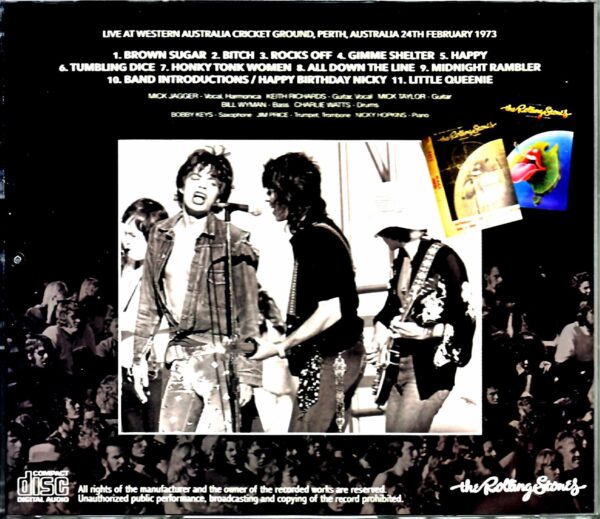 Rolling Stones/Perth, Australia 1973 Soundboard Remastered - Image 2