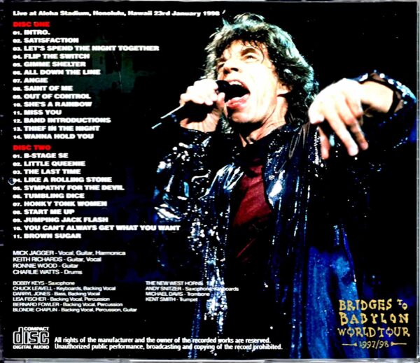 Rolling Stones/Hawaii,USA 1.23.1998 - Image 2