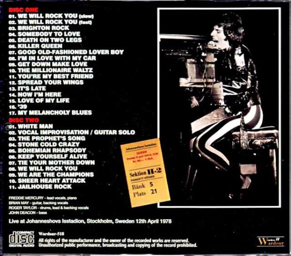Queen / Sweden 1978 Upgrade - Image 2