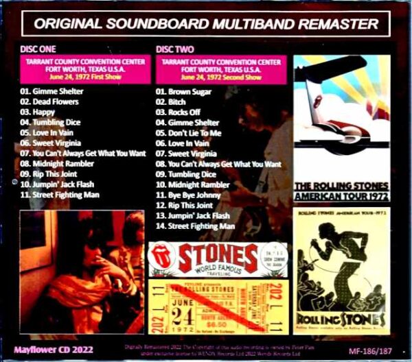 Rolling Stones/Fort Worth, Texas 1972 Multiband Remaster TX, USA 1972 Multiband Remaster - Image 2