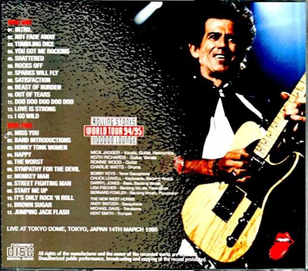 Rolling Stones/Tokyo,Japan 3.14.1995 - Image 2